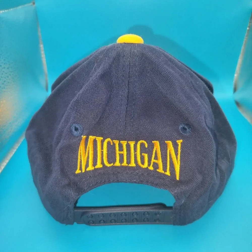 Michigan Hat Cayman Snapback Men's One Size Fits All Navy Yellow